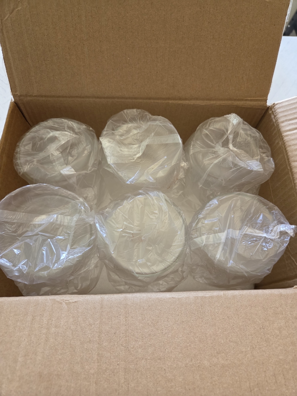 SUPMIND 6 Pcs Clear Glass Cylinder Vases